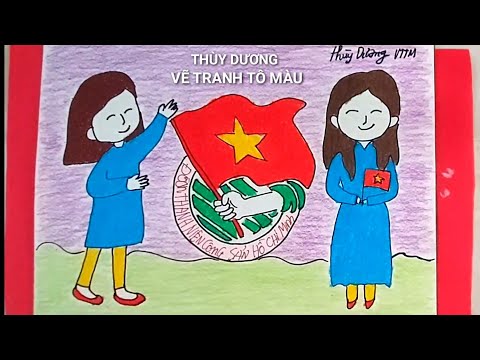 Video vẽ chủ đề thiếu nhi Việt Nam mừng đại hội đoàn - youtube