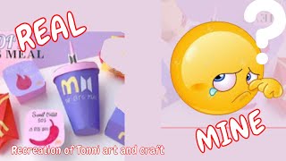 Recreation of Tonni art and craft Diy  BTS Meal /handmade BTS meal / how to make bakery set |