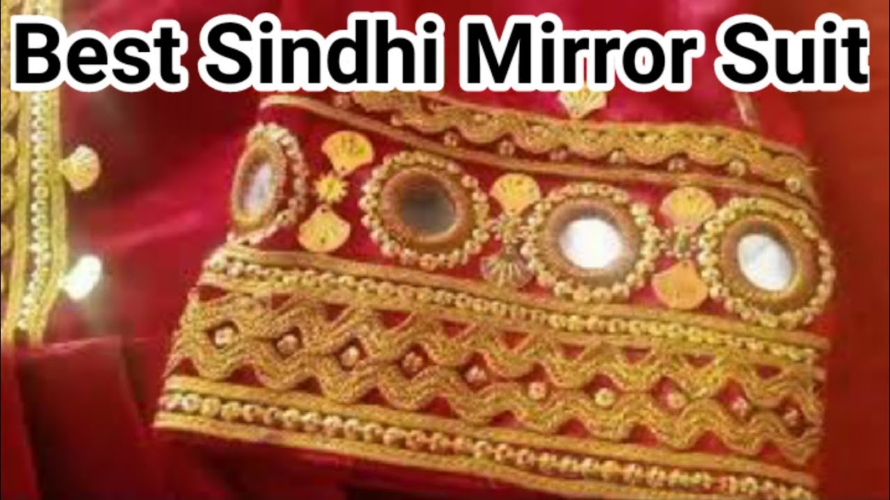 Sindhi red suit design #aplicwork #rilliwork #rilli - YouTube
