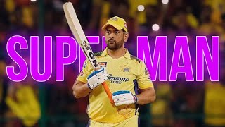 Super Man Ft. Ms Dhoni Ms Dhoni Last Ipl Msd Status Aritra Editz