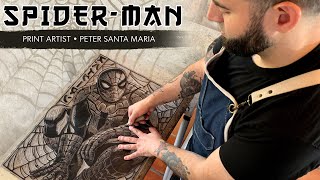 Spider-Man Art Print Artist - Peter Santa Maria Spider-Man Art Print Artist - Peter Santa Maria