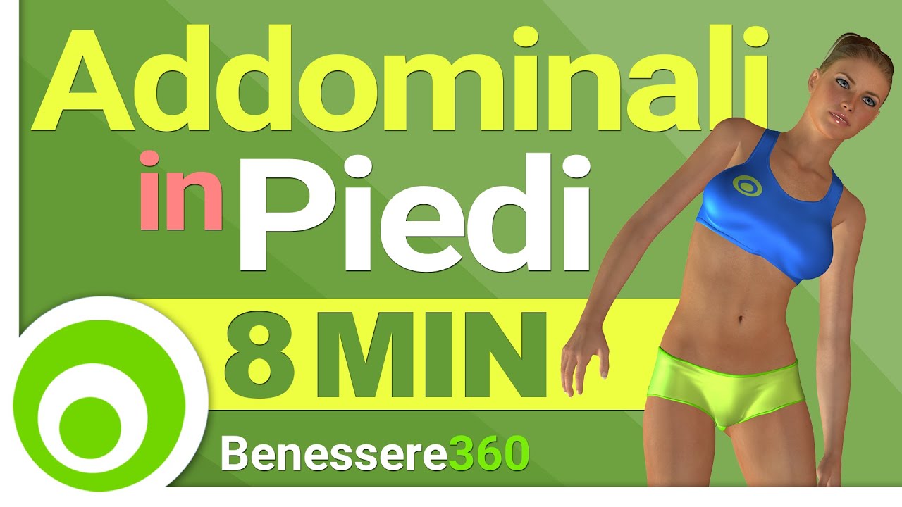 Esercizi Addominali In Piedi Allenamento Di 8 Minuti Youtube