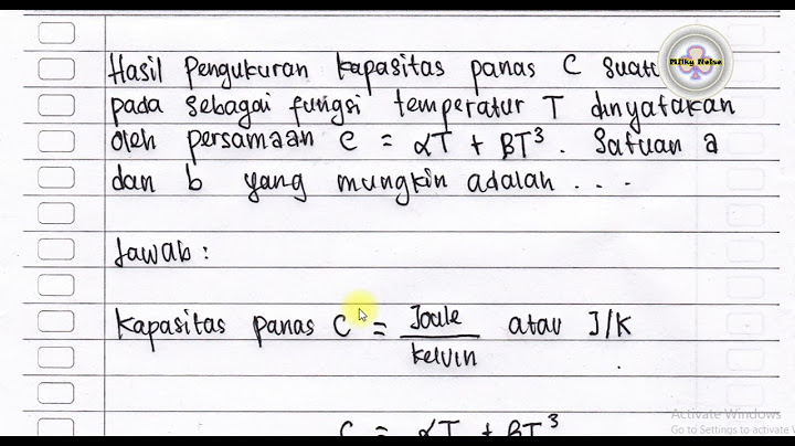 Hasil pengukuran kapasitas panas C suatu zat padat sebagai fungsi temperatur T dinyatakan