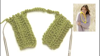 How to work the neck edge in DROPS 213-7