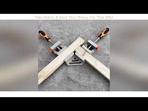 Slide Double Handle Corner Clamp, 90 Degree Quick Release Corner Clamp For Welding, Wood-Working, P