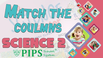 Grade 2 Science Lecture Match the columns by PIPS School System Hafizabad