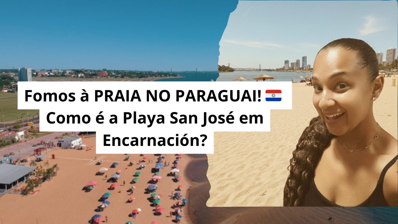 Fomos à PRAIA NO PARAGUAI! 🇵🇾 Como é a Playa San José em Encarnación?
