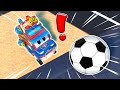 Soccer game with SUPER POLICE TRUCK!