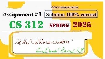 cs 312 assignment 1 solution spring 2025|cs312 assignment 1 solution spring 2025