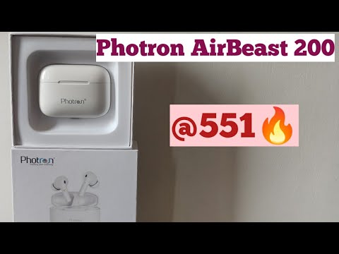 Photron AirBeast 200 Truly Wireless Bluetooth in Ear Earbuds Unboxing & Review || earbuds under 1000
