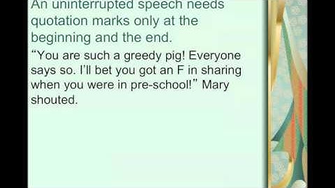 Punctuating Dialogue