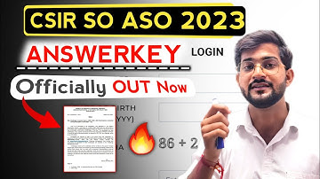 CSIR ASO Answerkey 2024 out now🔥 || Csir answer key 2024 || csir exam analysis today || csir 2024
