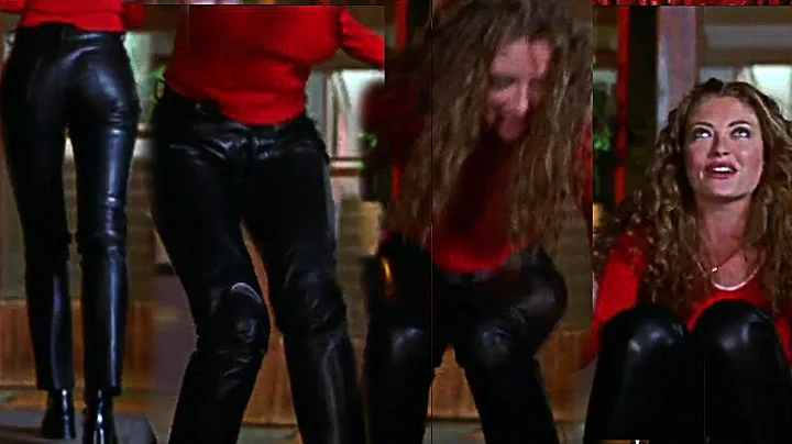 Rebecca Gayheart - Leather Jeans/Leather Pants