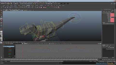 The Walk Cycle - Animating a Dinosaur in Maya Step 14 of 15