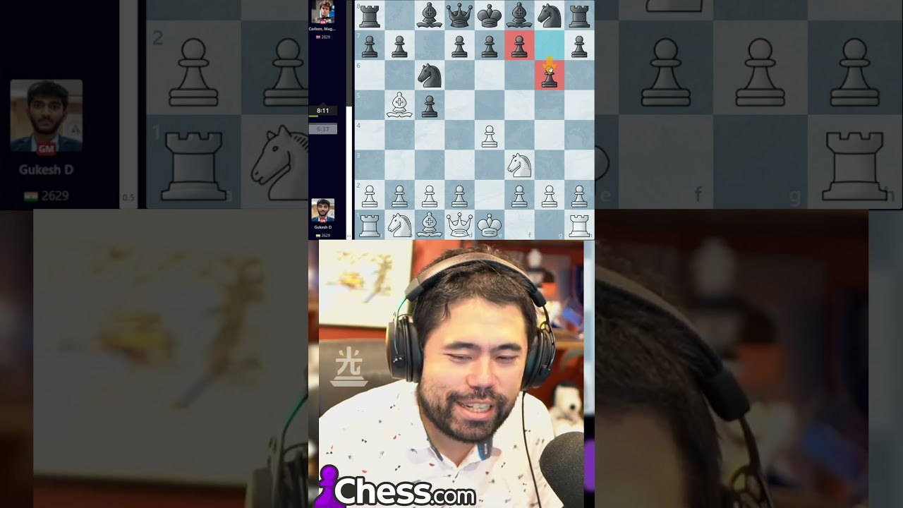 dude thinks he's Hikaru.. #hikarunakamura #chesstok #chess #ultrainsin, hikaru predicts entire game