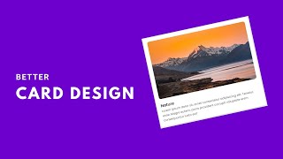 Better Card Designs | HTML CSS | Image Card | Smooth Transitions