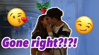 MISTLETOE KISSING PRANK!!! (GONE RIGHT)