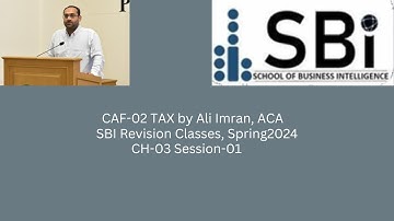 Revision Session CAF 02 Tax by Ali Imran Chapter 3 Ethics Part 1