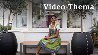 Deutsch lernen mit Videos | Ein Dirndl aus zwei Kulturen | mit deutschen Untertiteln