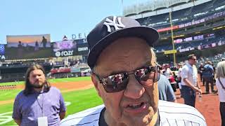 Hall of Fame Player, MGR Joe Torre on Save at Home Foundation at 2026 Yankees Old-Timers Day