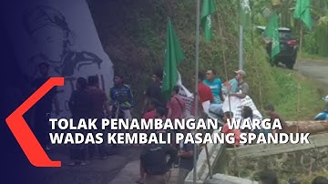 Tolak Penambangan Batu Andesit, Warga Desa Wadas Kembali Pasang Spanduk