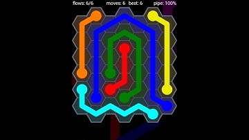 Flow Free Hexes   Rainbow Pack   Level 43