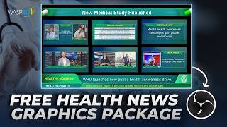Free Health News Graphics Package for Live Broadcasts |Ready-to-Use News Templates|@WASP3DOfficial screenshot 4