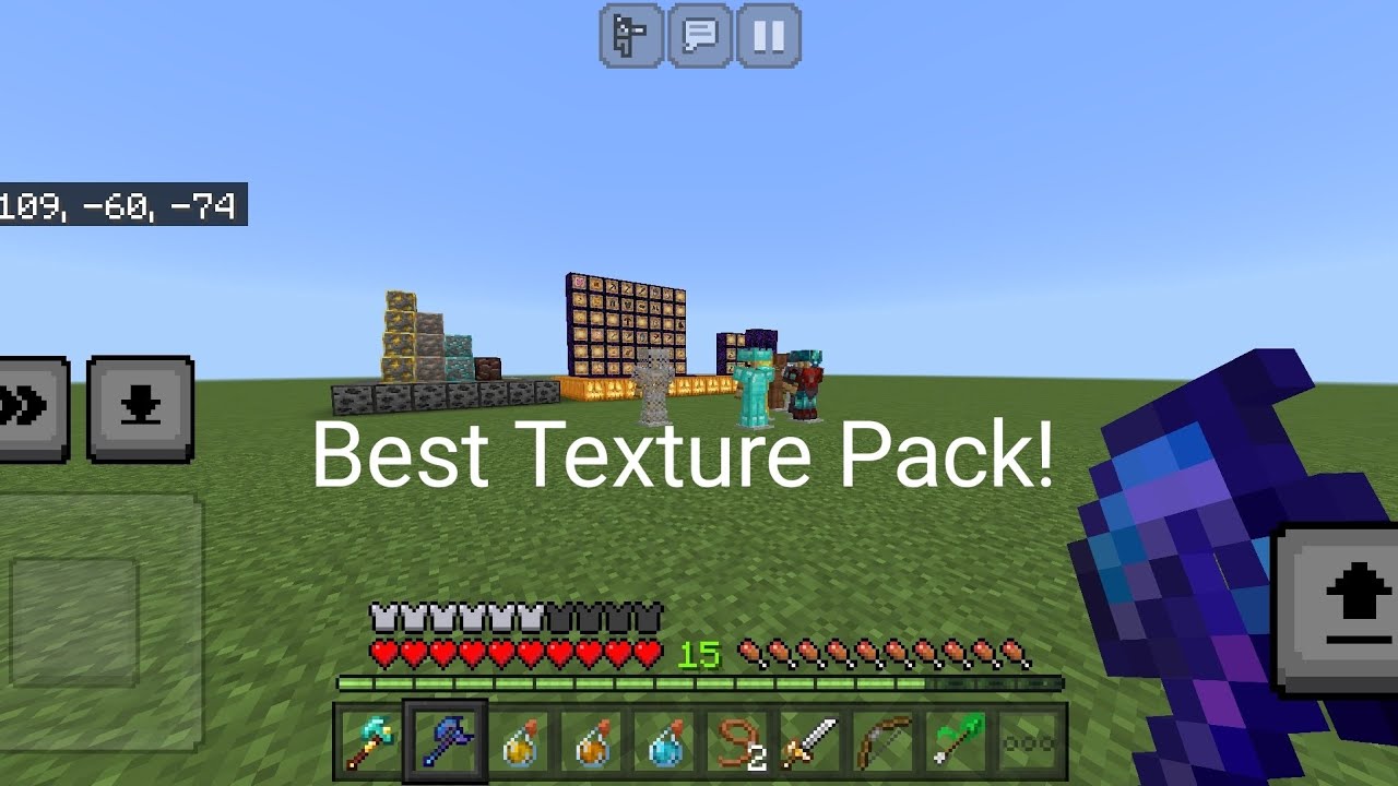 Best pvp texture pack for pocket editon minecraft - YouTube
