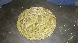 Cara membuat piring dari lidi