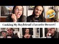 Cooking My Boyfriend’s Favorite Dessert! - Our Reaction // Twin World