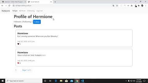 CS50-Web Project 4 - Network