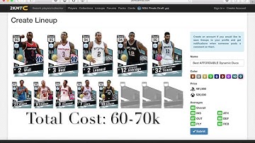 THE BEST DYNAMIC DUOS IN NBA 2K17 MY TEAM!!!