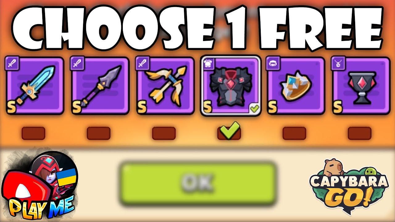 GET FREE S-GRADE EQUIPMENT ON YOUR CHOICE - Capybara Go! Limited Treasure Chest