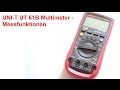 UNI-T UT 61B Multimeter - Messfunktionen