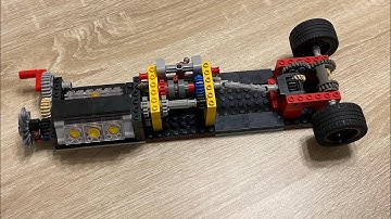 LEGO Technic Simple Crossplane with V6 Engine, 2 Speed Manual Gearbox & Differential