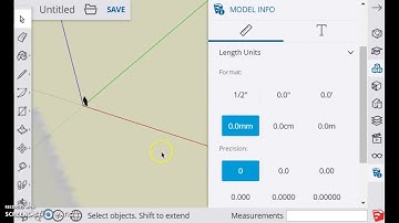 SketchUp online - change units mm