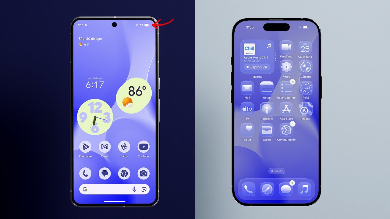 Android 16 vs iOS 26 - ¿Quién lo hizo MEJOR? - YouTube