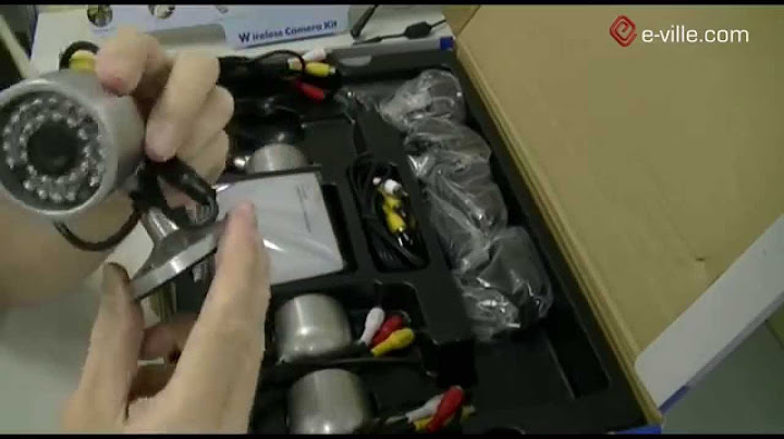 4x valvontakamera & vastaanotin yökuvauksella - Unboxing - e-ville.com
