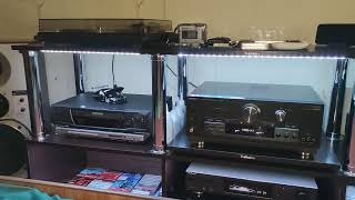Technics аппаратура! Пробовал запись на кассету с пластинки! Демонстрация другу!