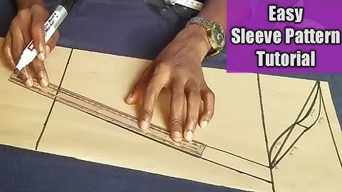 How to Draft a Basic Sleeve Pattern/ Sleeve Cutting/DIY/Beginners Friendly Tutorial.