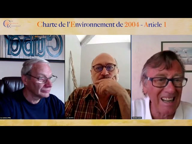 Critique de l'article 1 de la Charte de l'Environnement - Christian Laurut