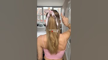 Hack to tie the perfect hair ribbon 🎀🤍 #hairribbon #ribbonhairstyle #hairhacks