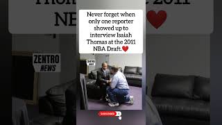 The Draft Night Nobody Showed Up For 😢💔 (Isaiah Thomas Story) #shorts
