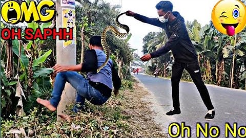 snake prank video 🐍 king cobra snake prank on public !!  viral snake prank video clips 2022