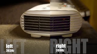 🔹 Binaural Fan Heater, Theta Waves, White Noise