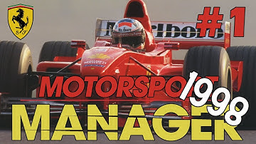 MOTORSPORT MANAGER - FERRARI 1998 PART #1 - RETRO F1 MOD
