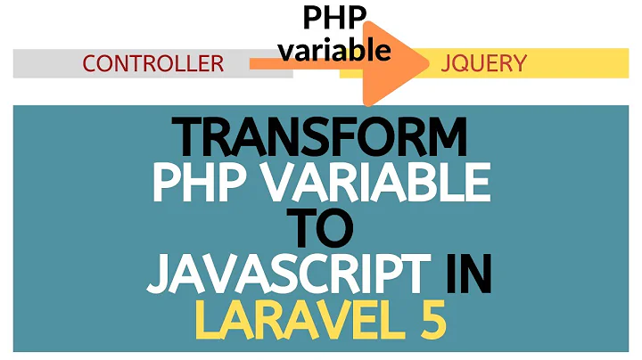 How to direct pass PHP Variable from controller  to JavaScript(view)  in Laravel