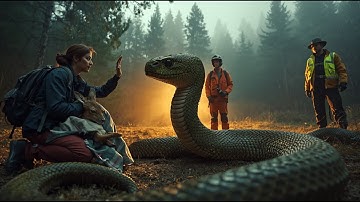 Brave Heroic Rescue Team Saves Poor Deer from a Giant Python #animalworld #animalrescue #ai