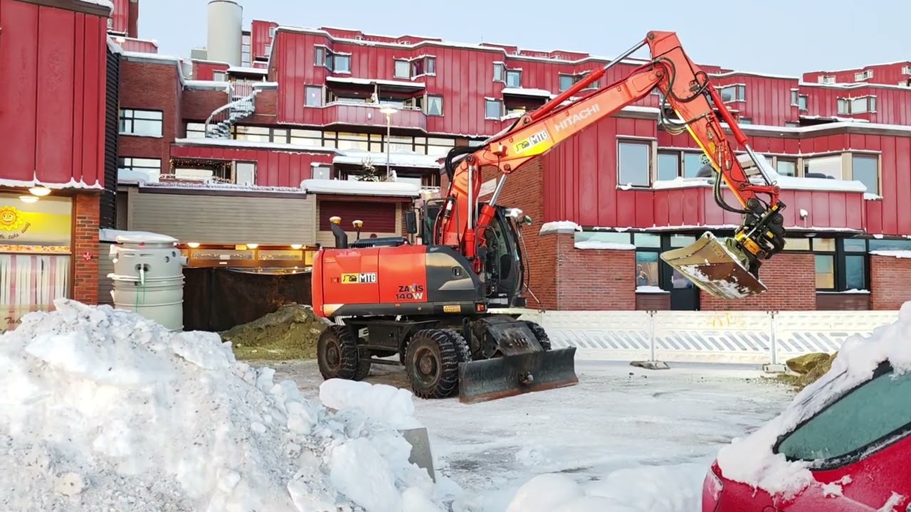 🚧🚨 Hitachi ZAXIS 140 W Excavator 