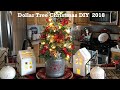 DollarTree  Christmas Tree Tutorial Tree with lights and completely decorated for under $20